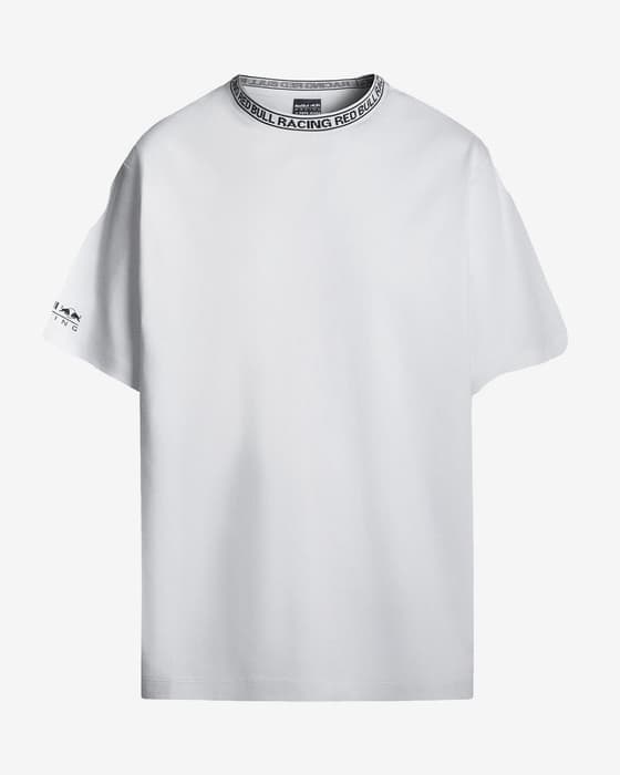 Camiseta Red Bull Racing x Pepe Jeans Branded Collar manga corta blanco