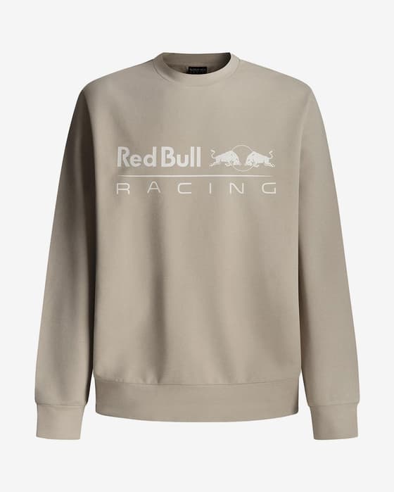 Sudadera Red Bull Racing x Pepe Jeans Team Logo Crew beige blanco