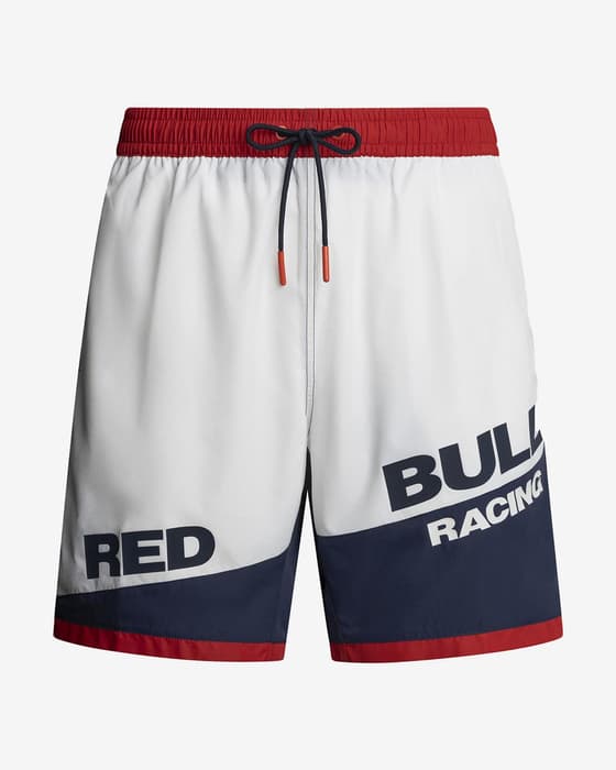 Bañador Red Bull Racing x Pepe Jeans Block Surfer blanco rojo azul