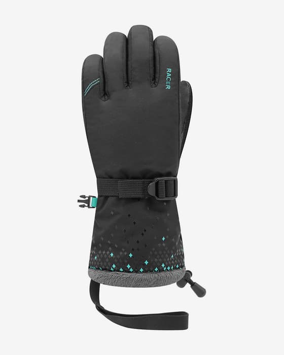 Guantes Racer Aurore 9 negro azul