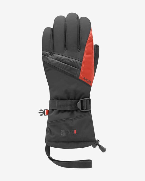 Guantes Racer Logic 4 negro rojo