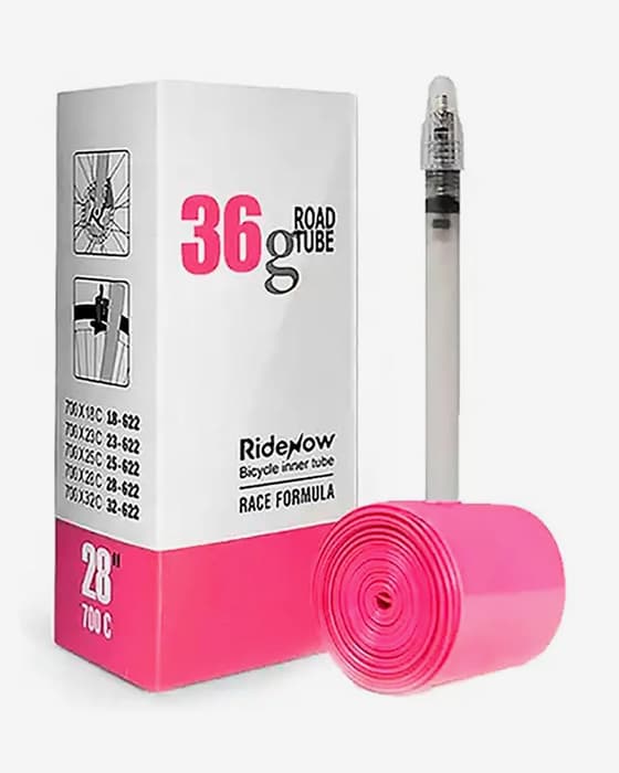 Câmara Ridenow 28" TPU Válvula Presta 65 mm rosa