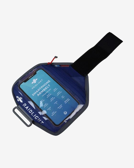 Brazalete Raidlight Smartphone Armbelt azul oscuro gris