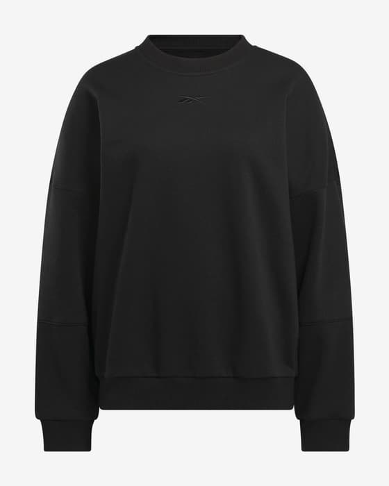 Bluza damskie Reebok Lux Oversize Crew czarny