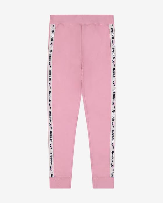 Pantalón largo Reebok Classic Tape rosa junior