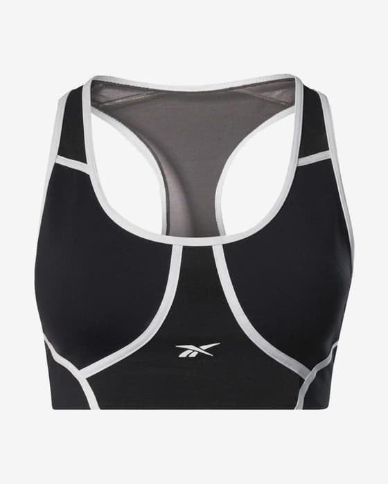 Brassière Reebok Lux Racer Colorblocked Padded noir blanc