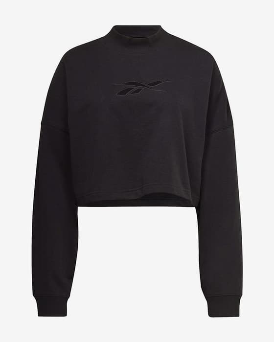 Sudadera Reebok Studio Vector Knit negro mujer