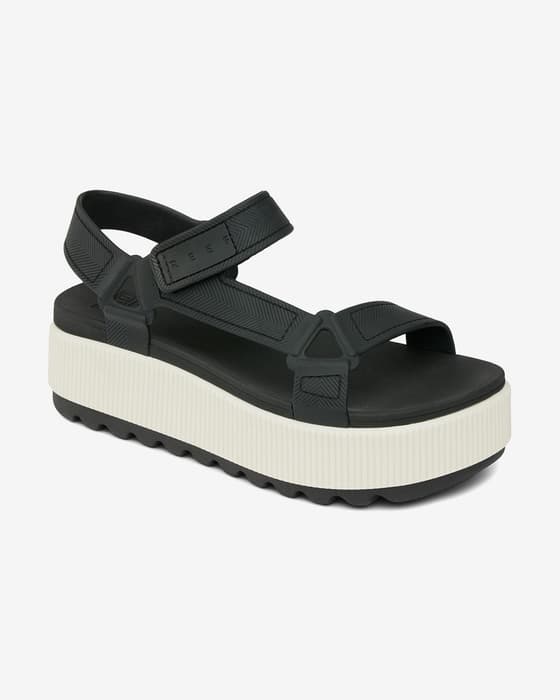 Sandalias Reef Water Rem Higher negro puro mujer
