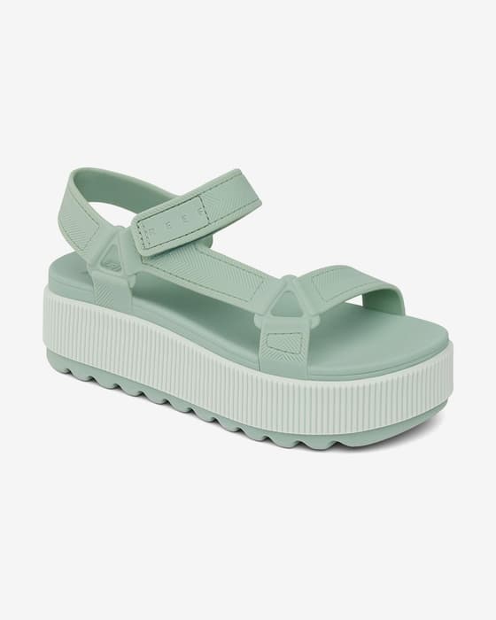 Sandalias Reef Water Rem Higher verde turquesa mujer