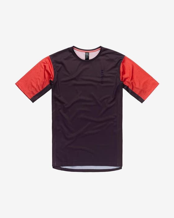 Maillot Race Face Indy manche courte rouge marron