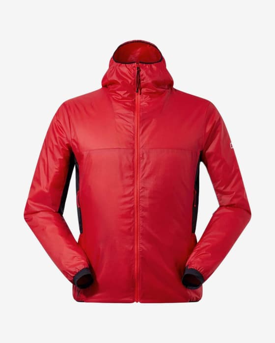 Giacca con cappuccio Berghaus MNT Arete LB Synthetic rosso