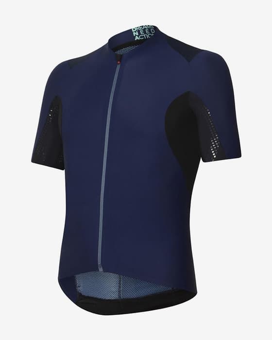 Maillot rh+ Jonny Mole Road manche courte bleu noir