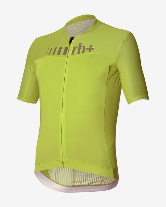 Maillot rh+ Logo manche courte jaune olive