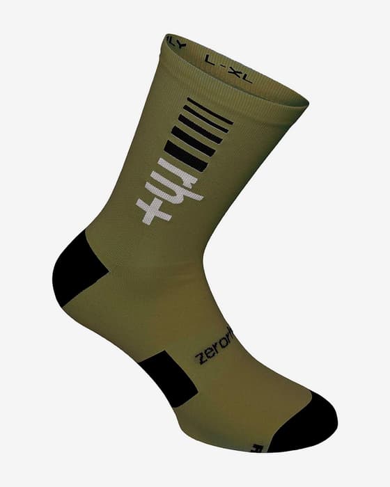 Calcetines rh+ Logo Sock 15 verde oscuro negro