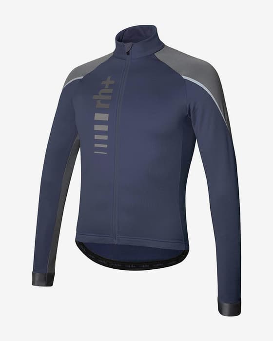 Maillot rh+ Code II manche longue bleu titane