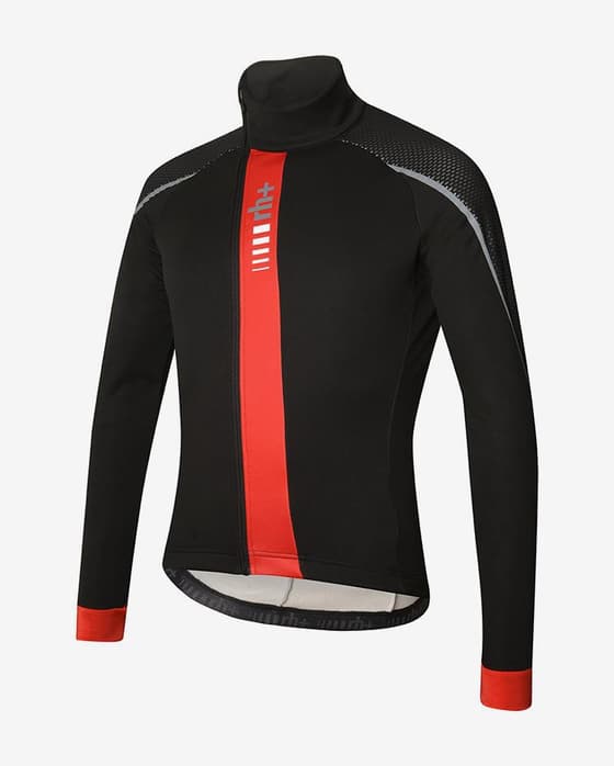 Maillot rh+ Code II manche longue noir rouge clair