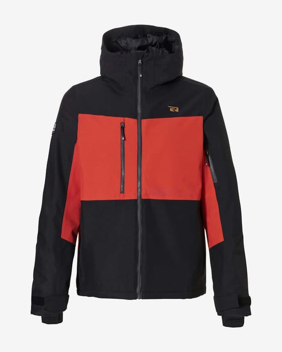 Chaqueta con capucha Rehall GERI-R negro rojo