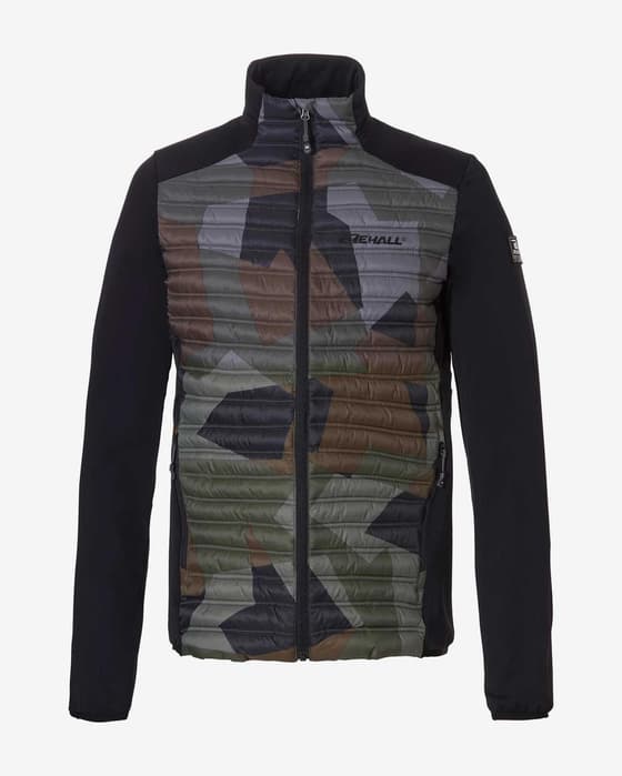 Chaqueta con capucha Rehall HANK-R negro gris marrón