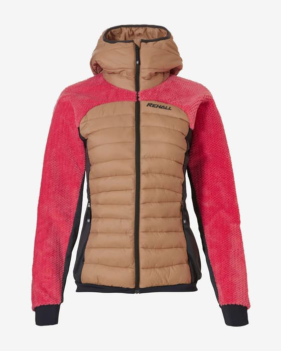Chaqueta con capucha Rehall CATO-R beige rosa mujer