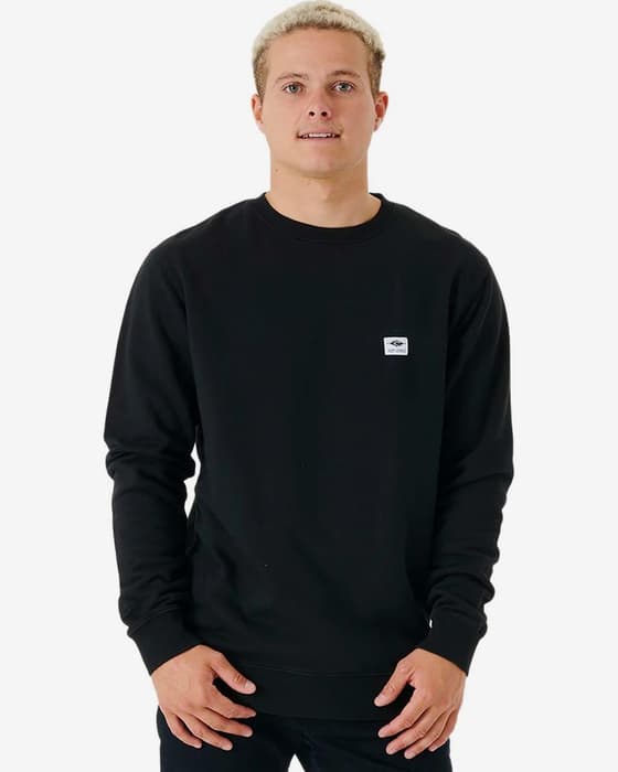 Rip Curl Original Surfers Crew Sweatshirt Black