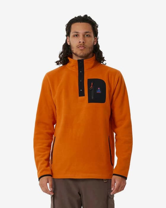 Rip Curl Search Half Zip fleece orange black