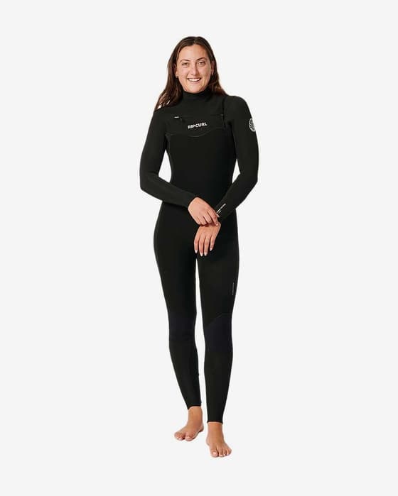 Traje neopreno Rip Curl Dawn Patrol 4/3 manga larga negro intenso mujer