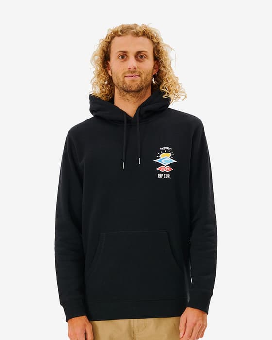 Rip Curl Search Icon Classic Hoodie Black