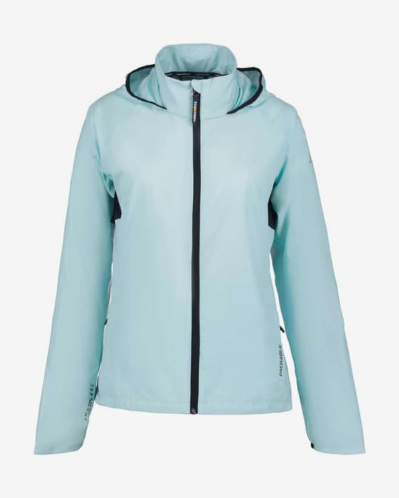 Chaqueta con capucha Rukka Messela azul claro mujer