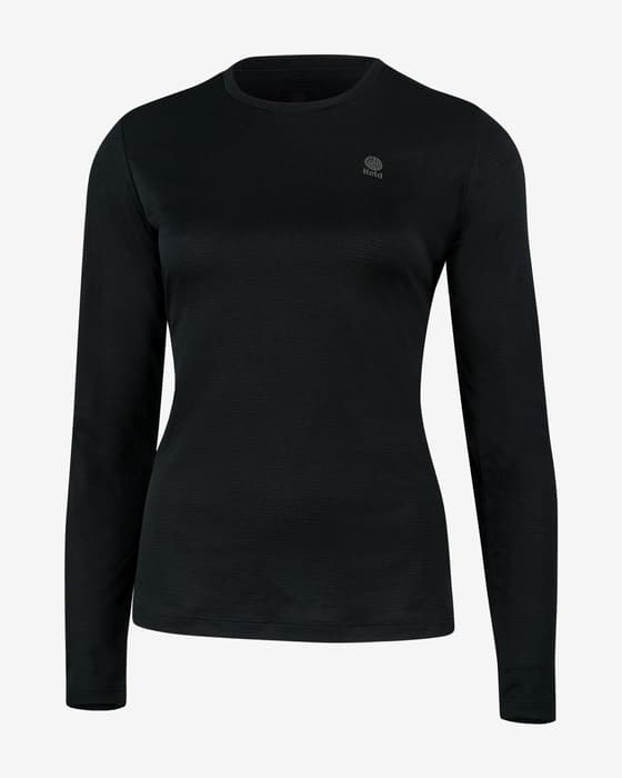Camiseta Reld Trentino manga larga negro mujer