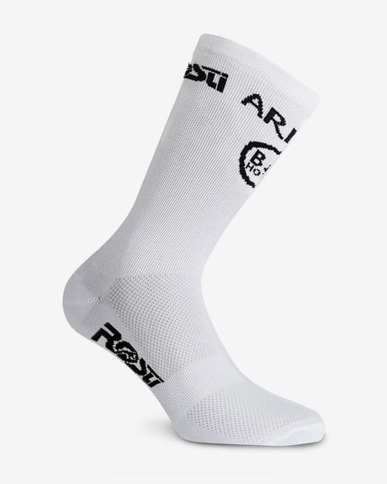 Calcetines Arkea B&B Hotels 2025 Estivi blanco logo negro