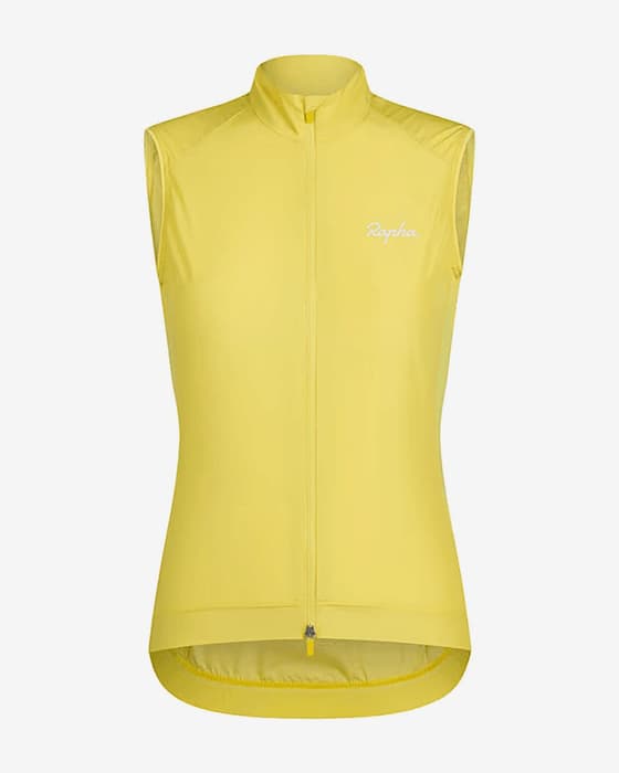 Chaleco Rapha Core amarillo mujer