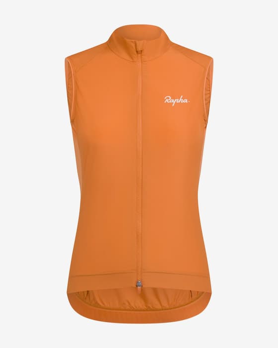 Chaleco Rapha Core naranja mujer