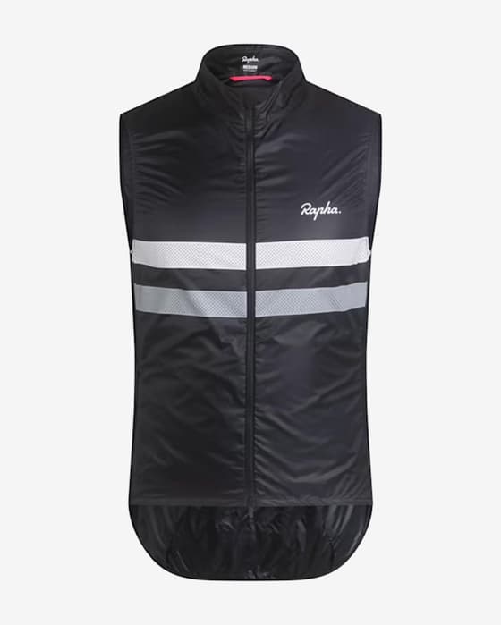 Chaleco Rapha Brevet negro blanco