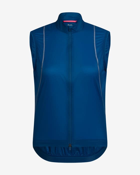 Chaleco Rapha Wind azul mujer