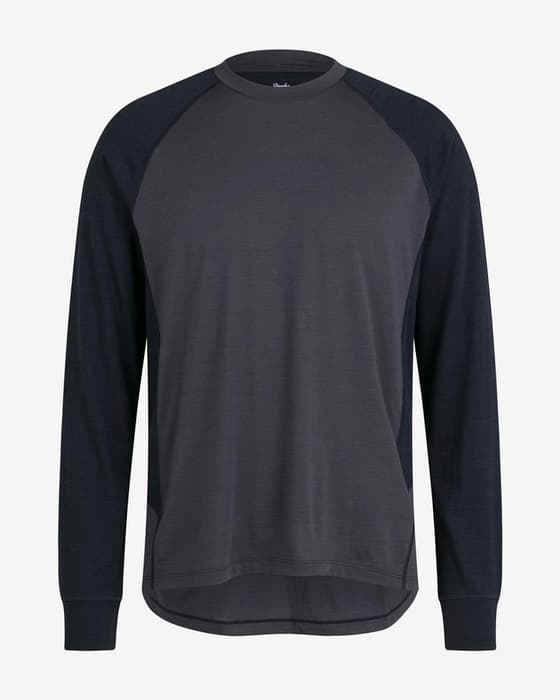 Camiseta Rapha Explore Merino manga larga negro puro