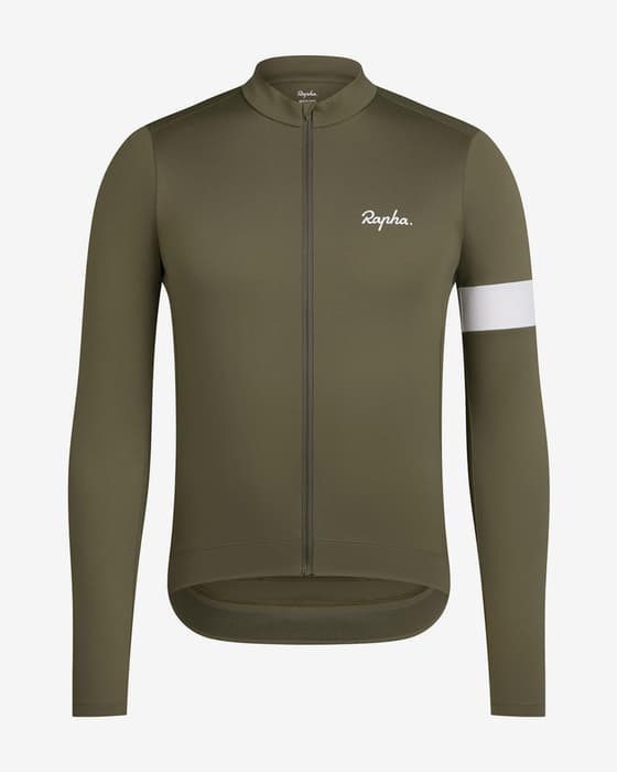 Maillot Rapha Core Thermal manga larga verde oscuro