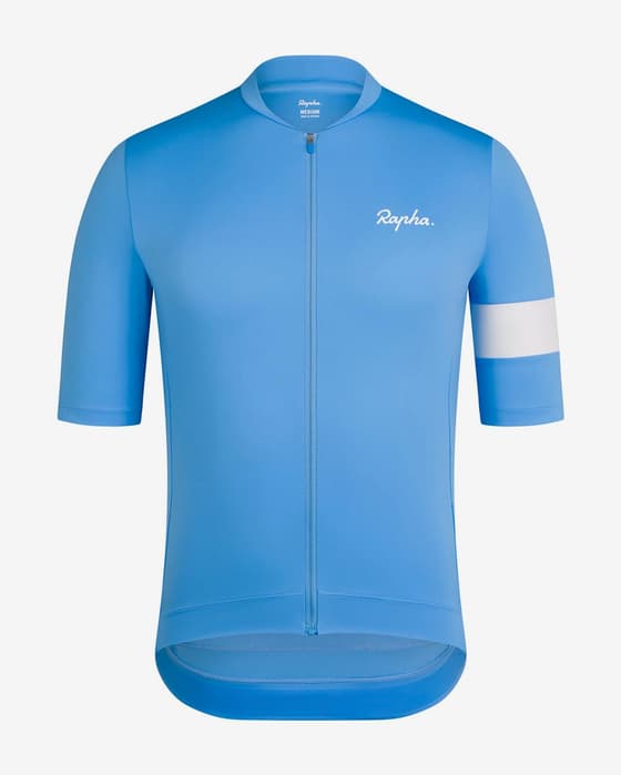 Maillot Rapha Core manga corta azul claro