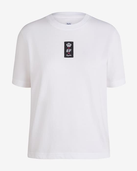 Camiseta EF-Education First Pro Team Giro d'Italia 2025 manga corta blanco mujer