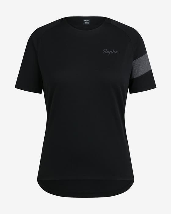 Camiseta Rapha Trail Technical manga corta negro mujer