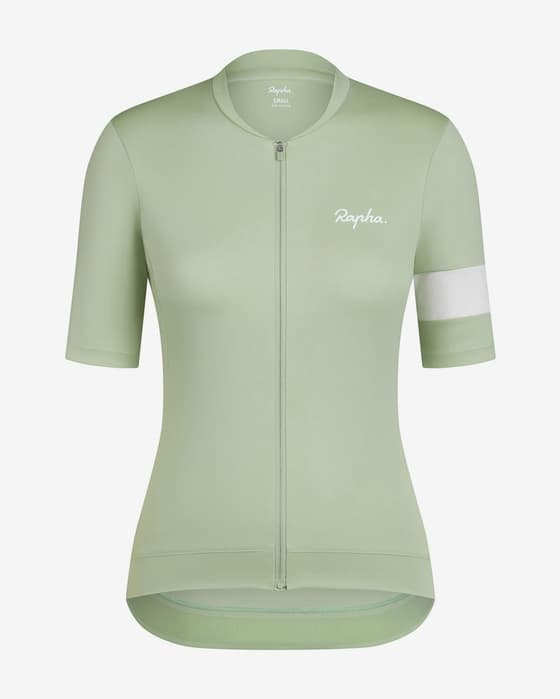 Maillot Rapha Core manga corta verde claro mujer