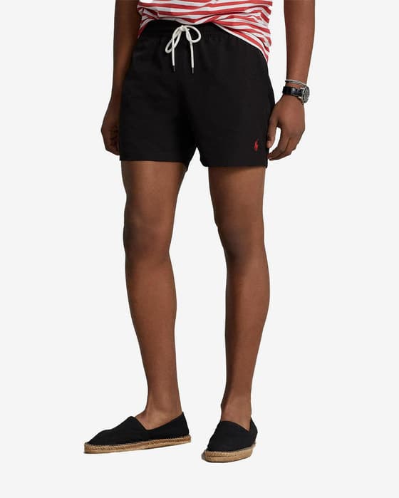 Ralph Lauren Traveler Swim Shorts black red