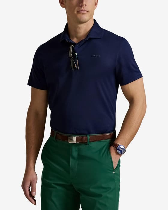 Polo Ralph Lauren Tailored Fit manga corta azul marino