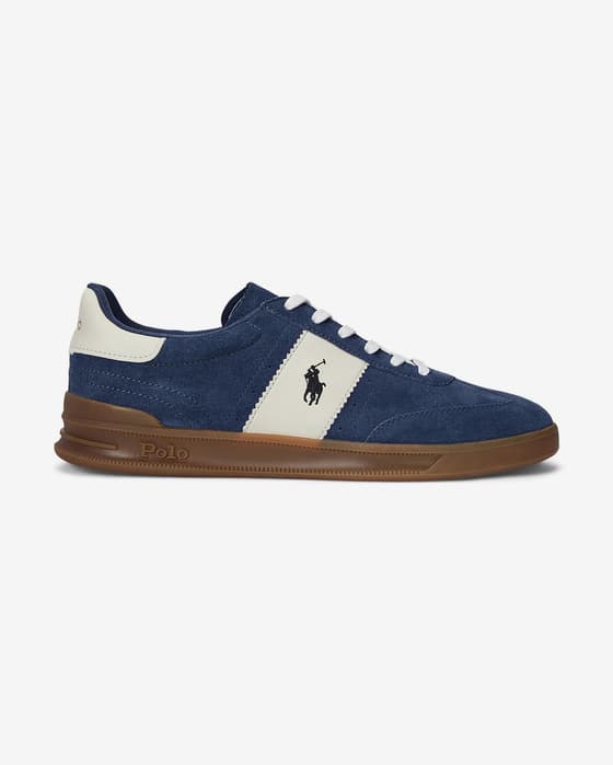Zapatillas Ralph Lauren Heritage Aera azul blanco