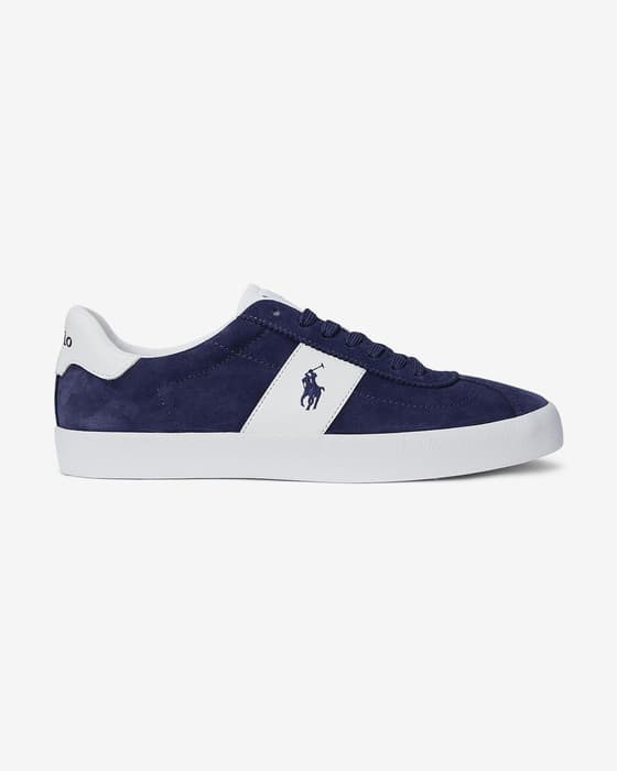 Zapatillas Ralph Lauren Court VLC azul noche