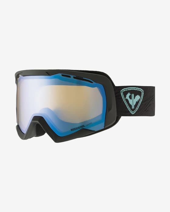 Máscara Rossignol Spiral Mirror negro con lente ML Blue S1 mujer