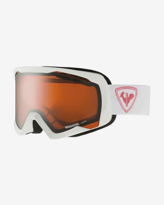 Máscara Rossignol Spiral blanco con lente polivalente S2 naranja mujer