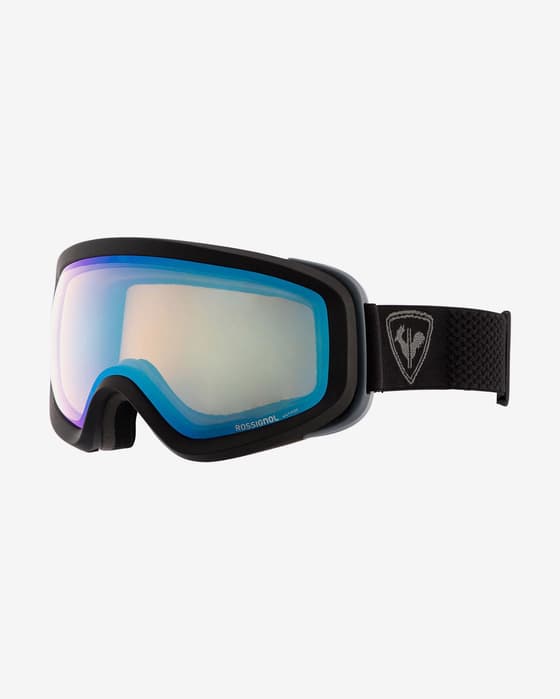 Máscara Rossignol Ace Amp Spherical negro con lente Blue Mirror S1