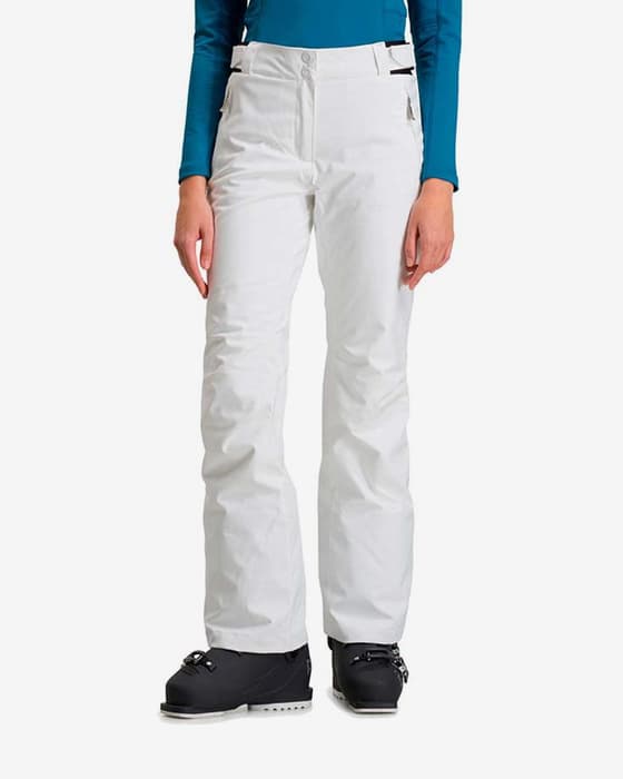 Pantalón largo Rossignol Ski Pant blanco mujer