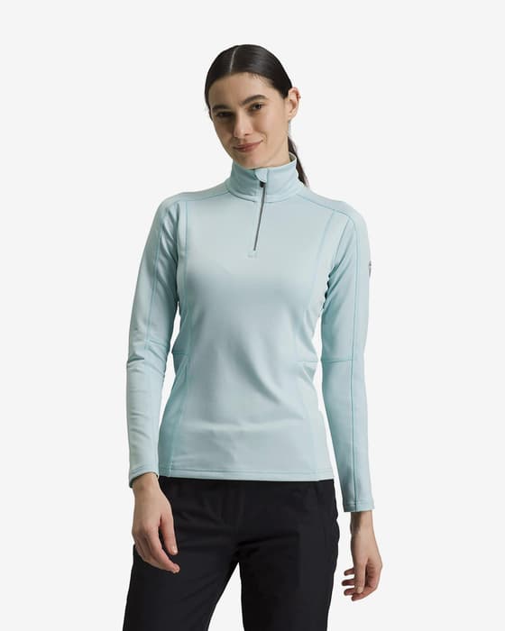 Forro polar Rossignol Classique Half Zip azul claro mujer