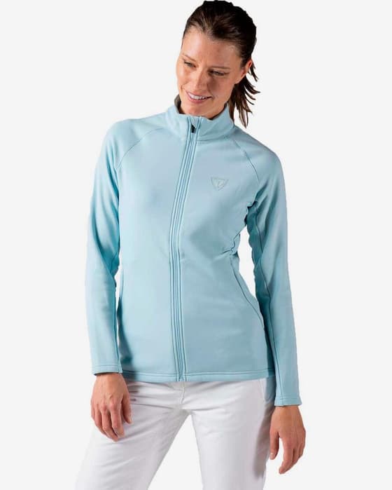 Chaqueta Rossignol Classique Clim Full Zip azul celeste mujer